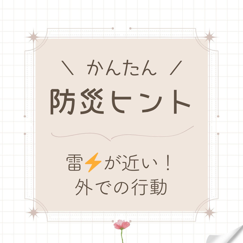 #21 雷⚡️が近い!外での行動