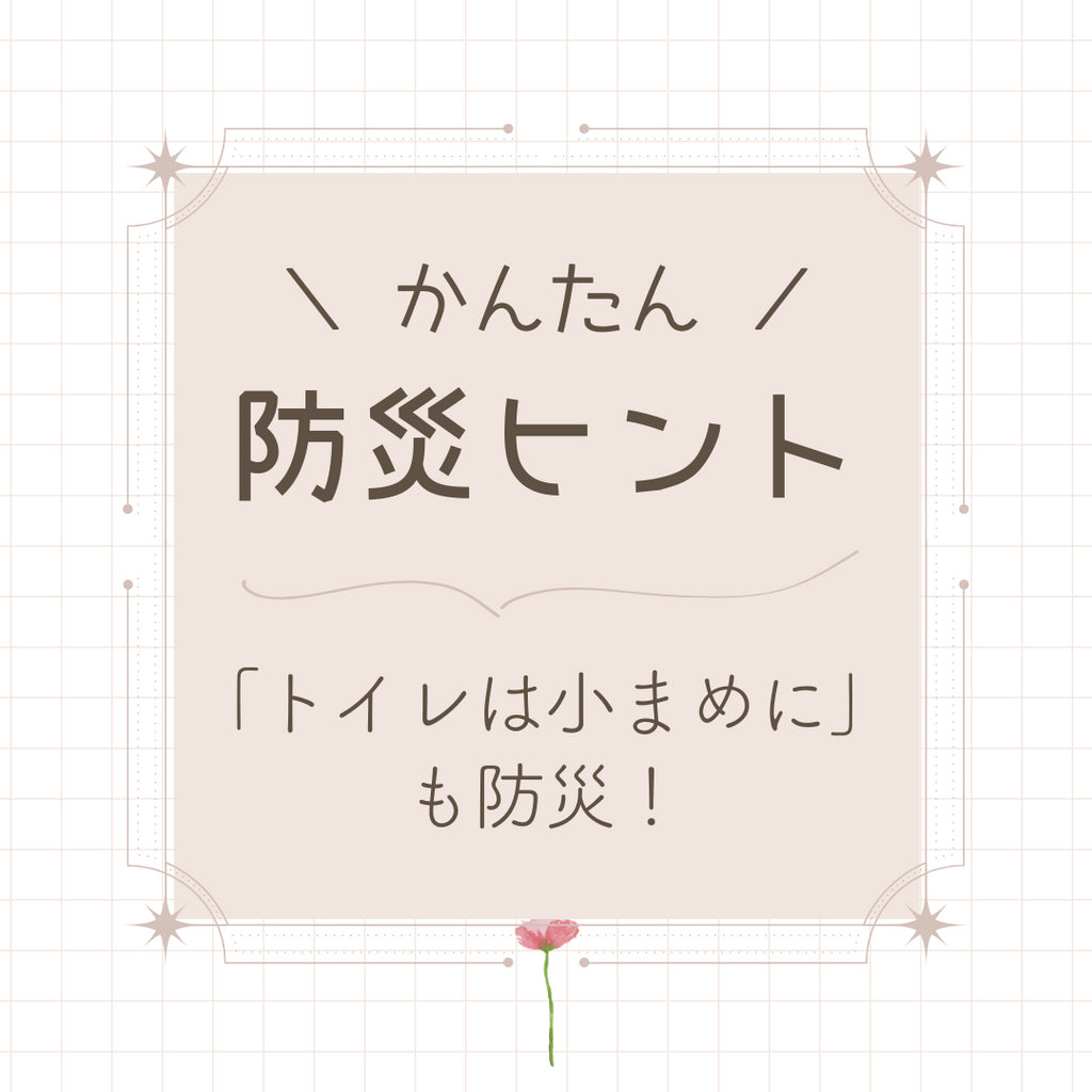 #22 「トイレは小まめに行っておく」だけでも防災!