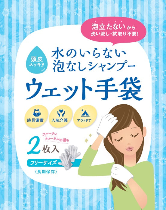 【単品】水のいらない泡なしシャンプー(2枚入)
